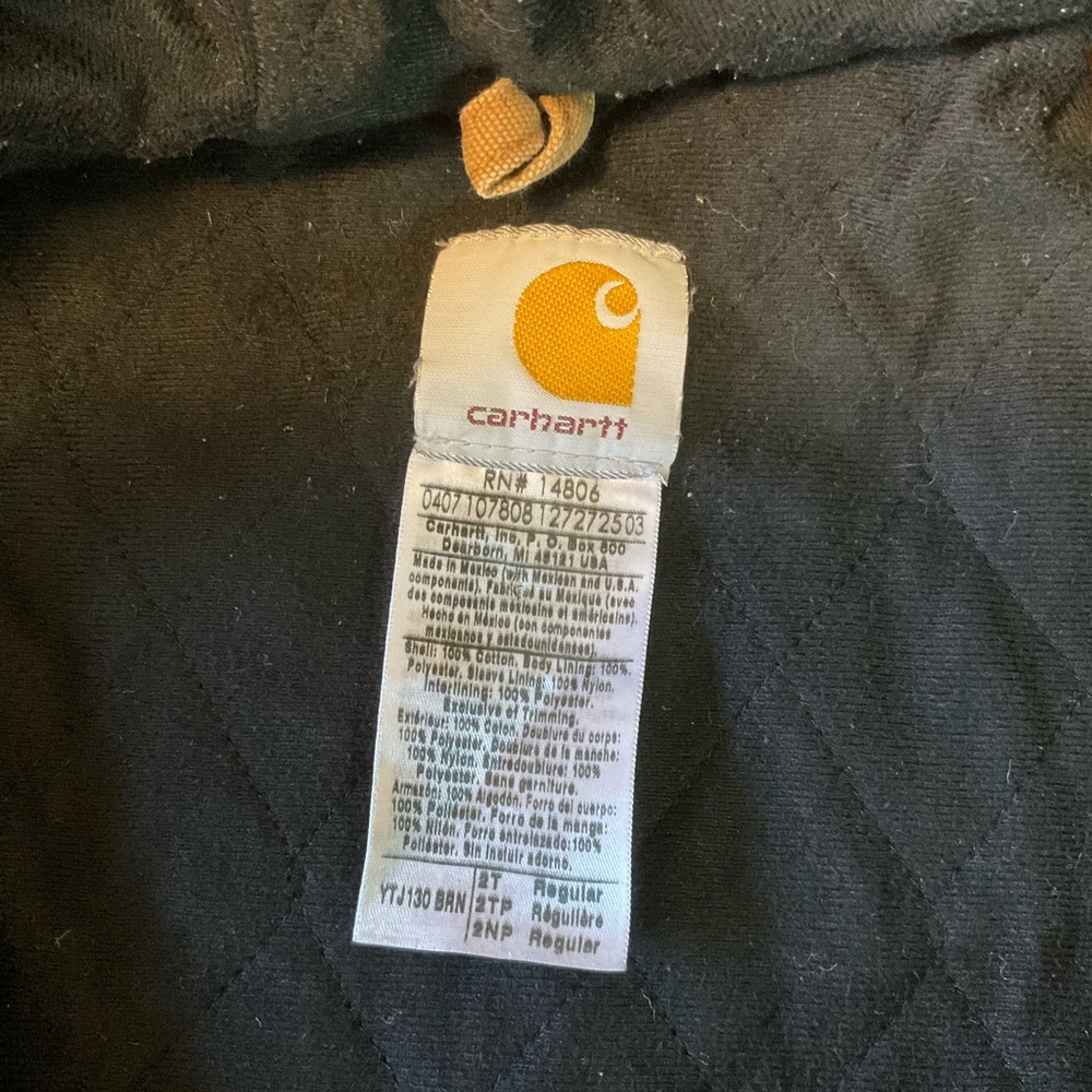 Carhartt Toddler Jacket 2T YTJ130 - Picture 5 of 6